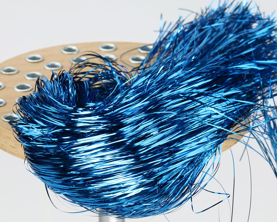 Blue Tinsel Wreath Hair Accessories - wide 7