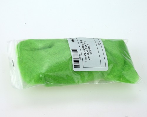 Fine Angora Dubbing, Fluo Chartreuse, BULK 20 g