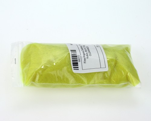 Fine Angora Dubbing, Fluo Yellow, BULK 20 g